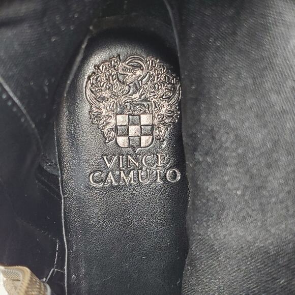 Vince Camuto Belisha 2 Moto Ankle Boots Suede Leather Taupe Tan Size 40 US 9 - Picture 8 of 11